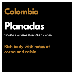 Single Origin Coffee Colombia Planadas